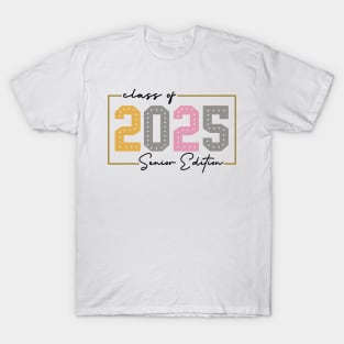 Vibrant Senior Class of 2025 Countdown T-Shirt